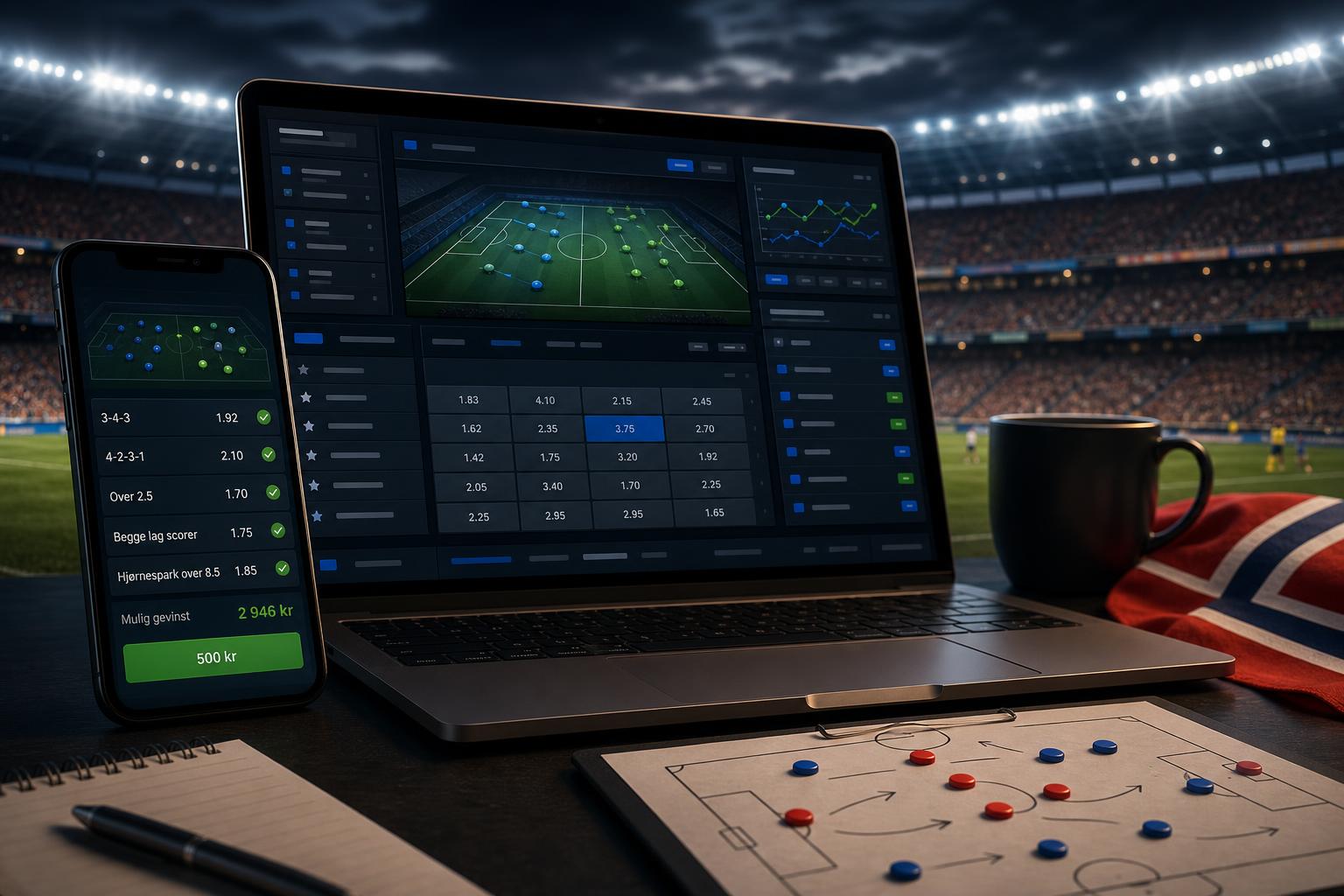 Kampoppsett-betting: Nybegynnerguiden til å spille på formasjoner og taktikk